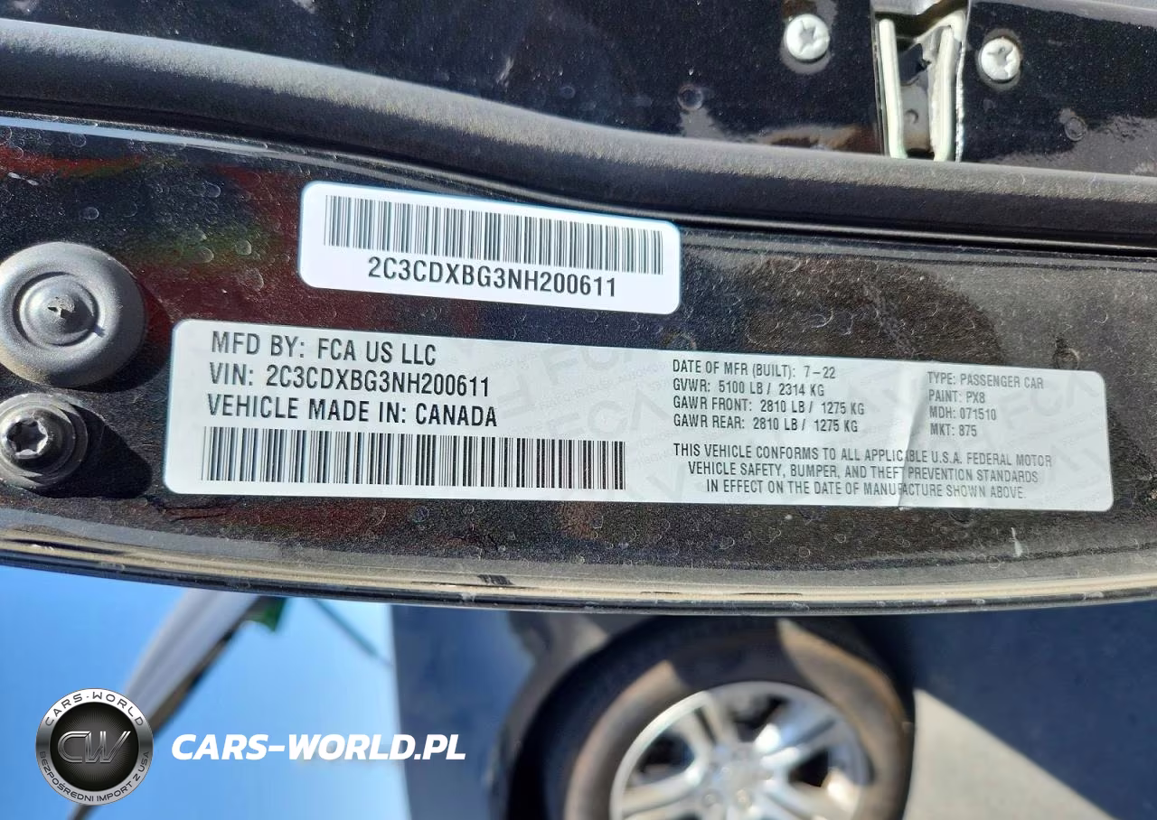 2022 Dodge Charger Sxt VIN:2C3CDXBG3NH200611 - 13