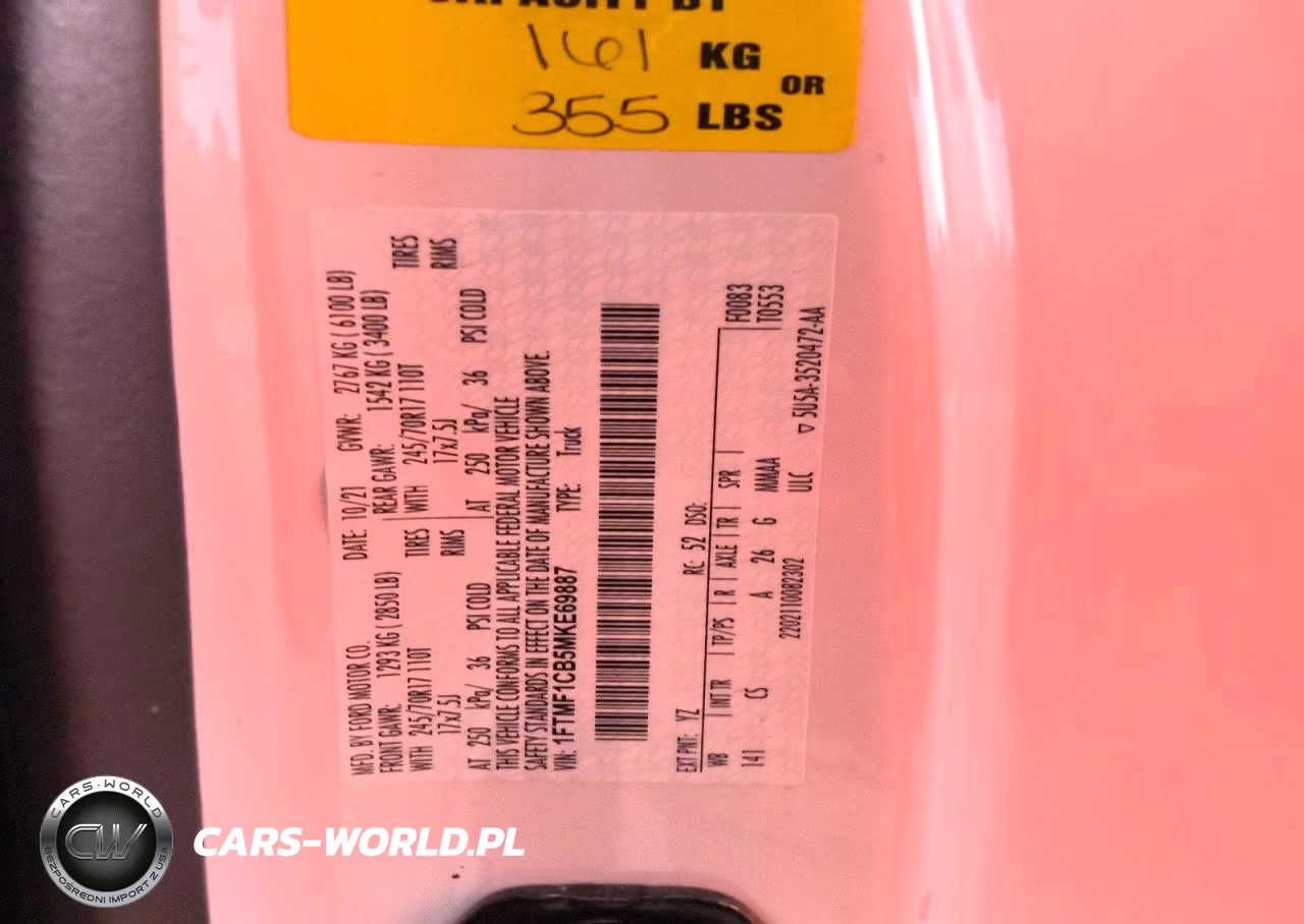 2021 Ford F150 VIN:1FTMF1CB5MKE69887 - 12