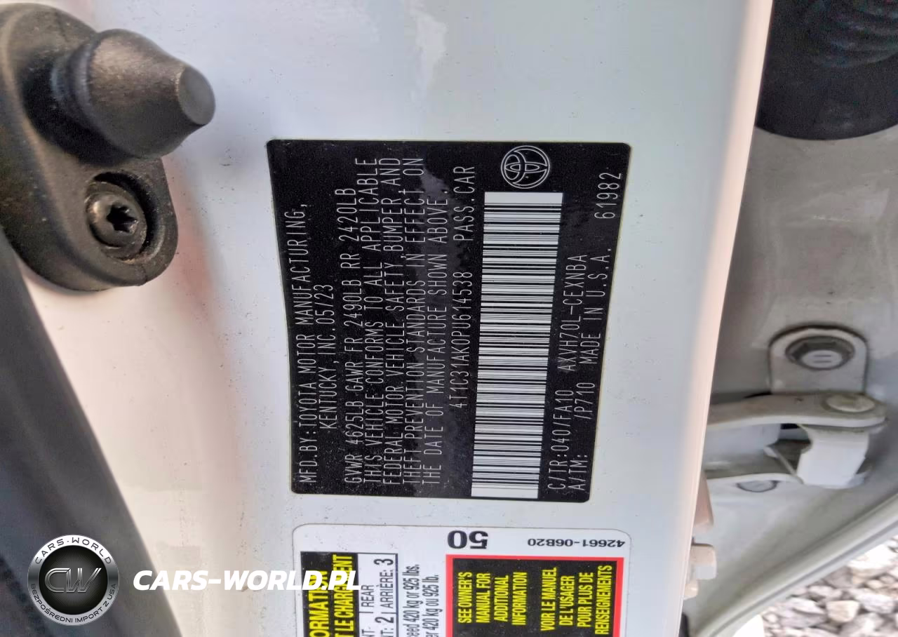 2023 Toyota Camry Le VIN:4T1C31AK0PU614538 - 12