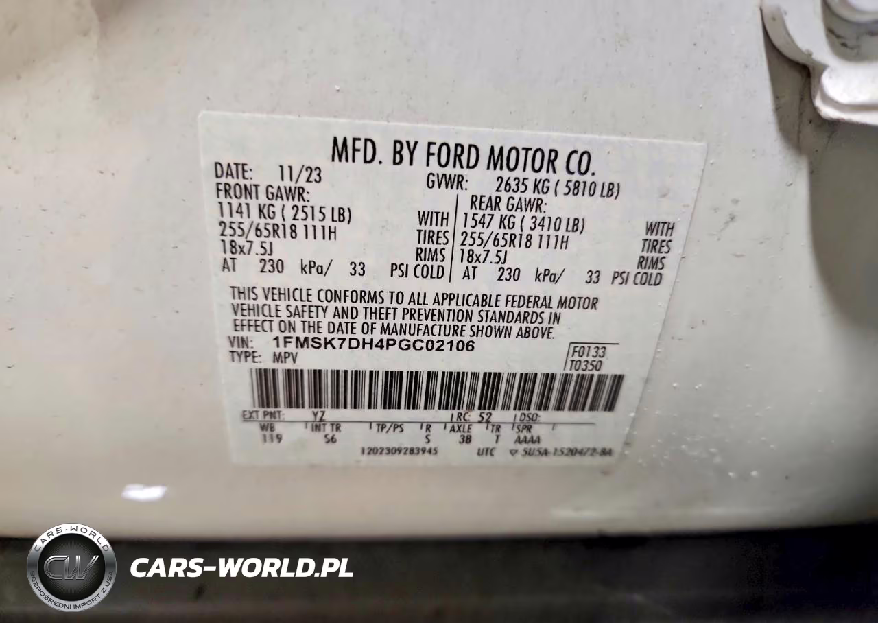 2023 Ford Explorer Xlt VIN:1FMSK7DH4PGC02106 - 13