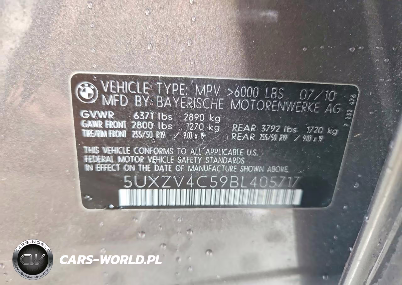 2011 BMW X5 xDrive35I VIN:5UXZV4C59BL405717 - 13