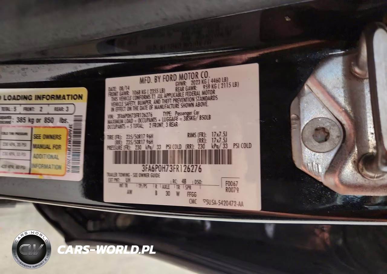 2015 Ford Fusion Se VIN:3FA6P0H73FR126276 - 12