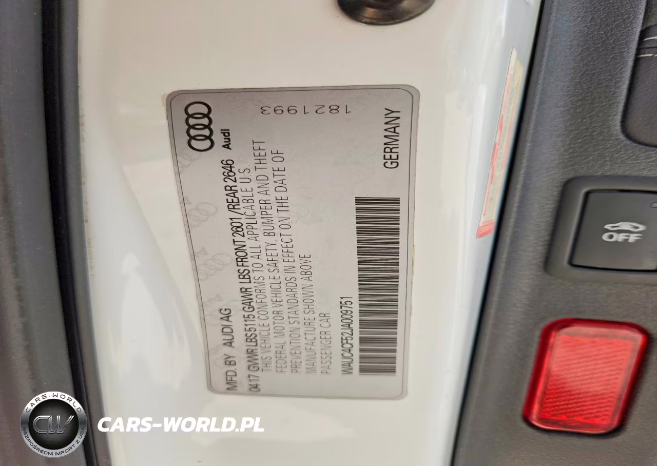 2018 Audi S5 Prestige VIN:WAUC4CF52JA009751 - 13