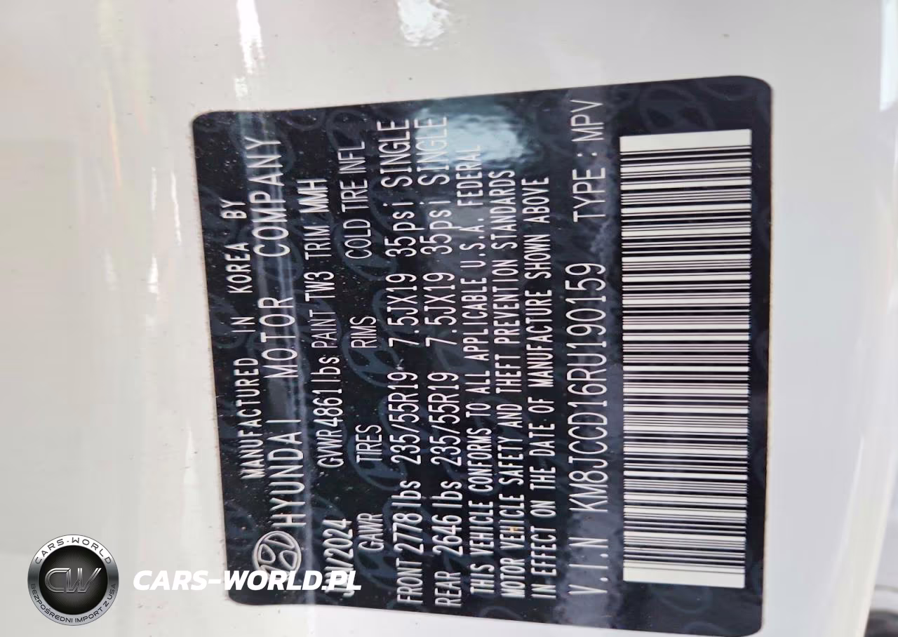 2024 Hyundai Tucson Sel Convenience VIN:KM8JCCD16RU190159 - 13