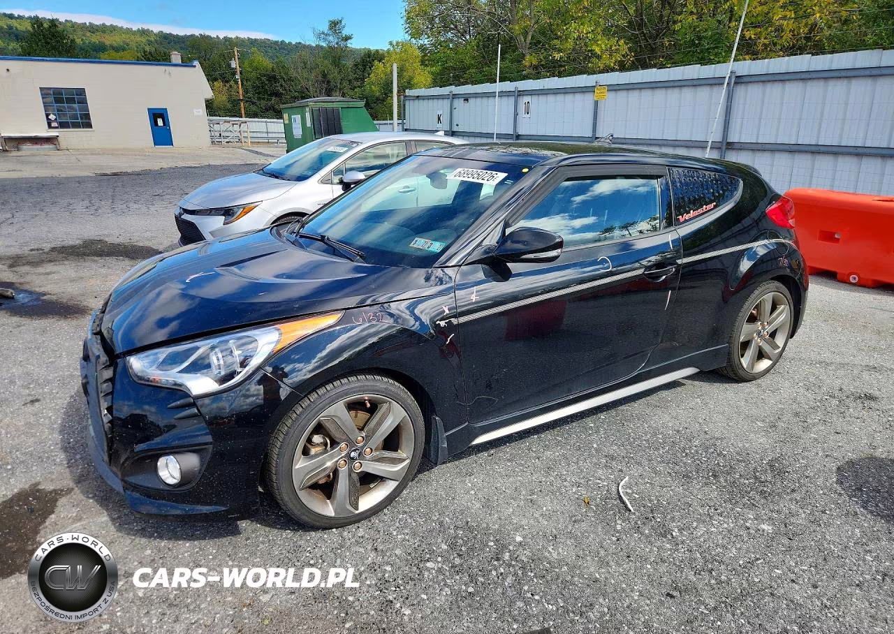 2013 Hyundai Veloster Turbo VIN:KMHTC6AE8DU125467 - 1