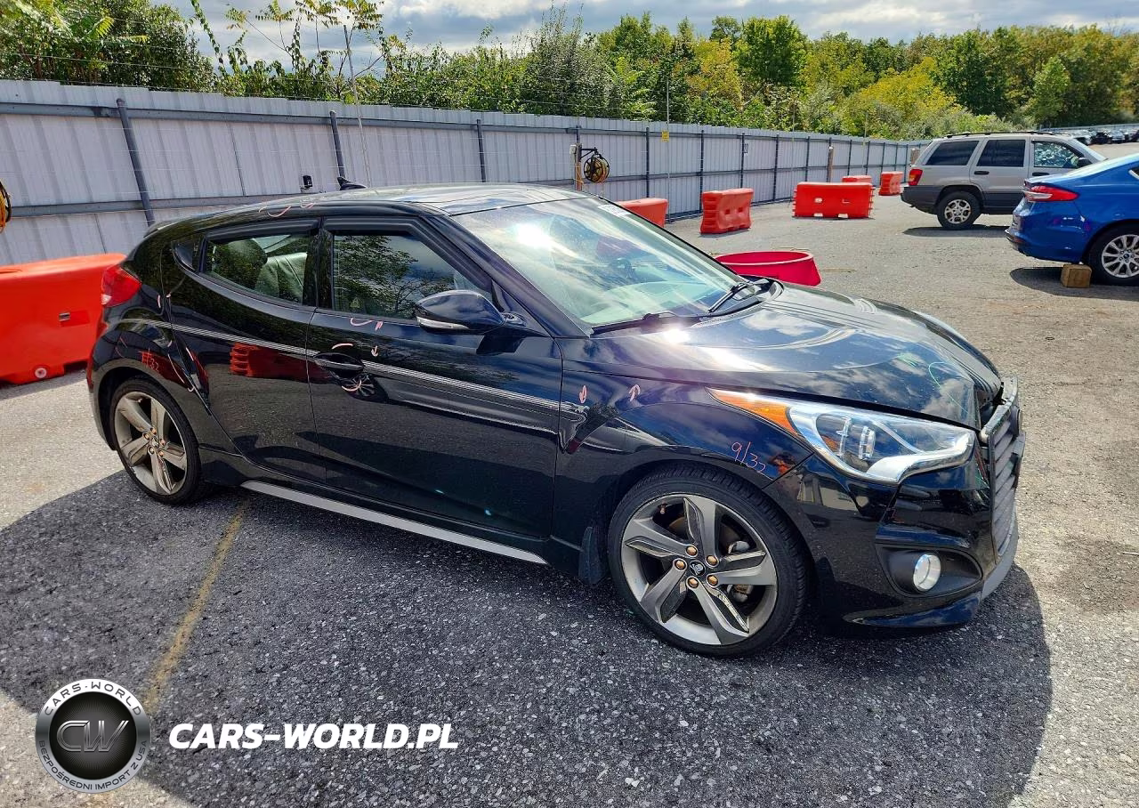 2013 Hyundai Veloster Turbo VIN:KMHTC6AE8DU125467 - 4
