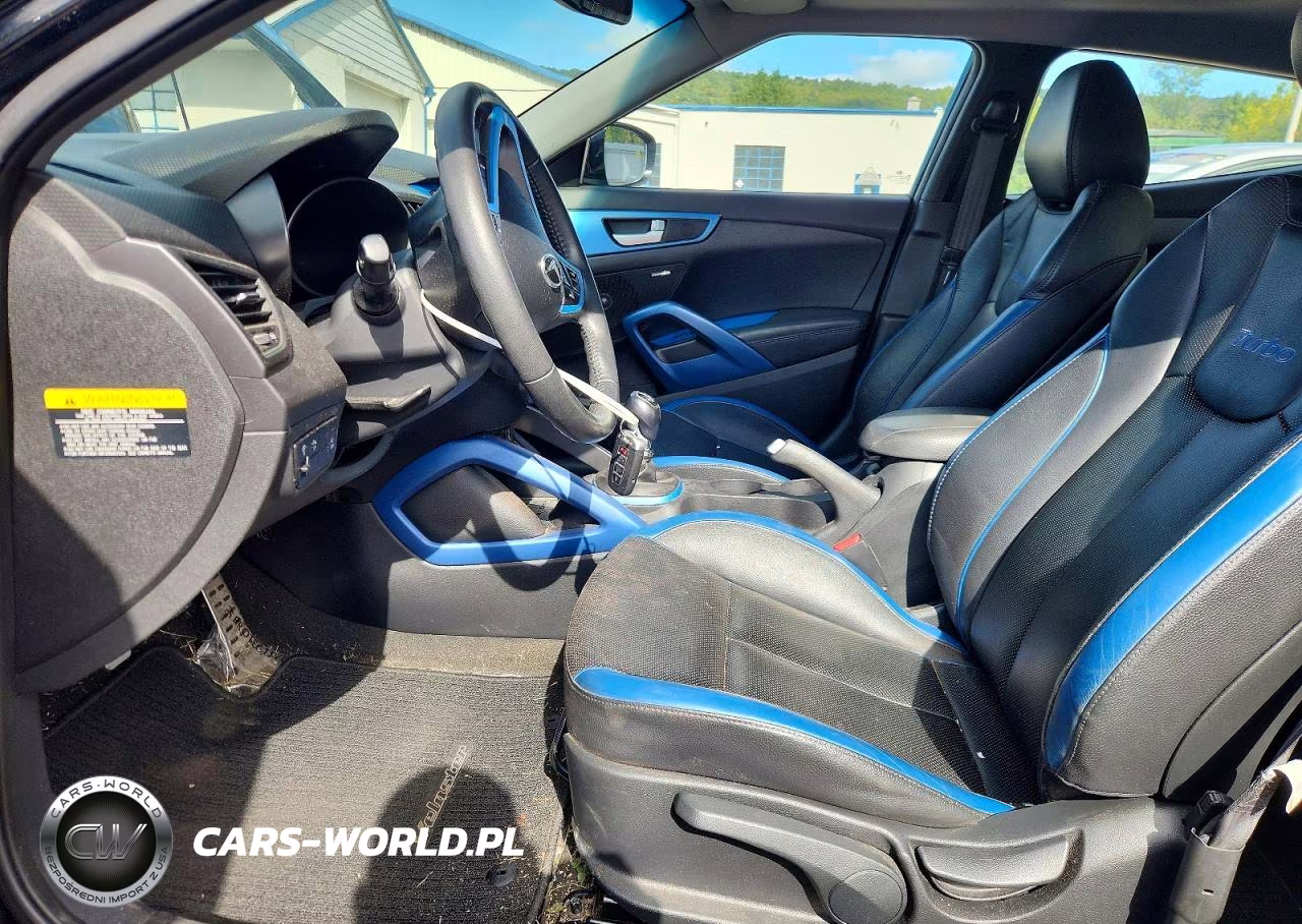 2013 Hyundai Veloster Turbo VIN:KMHTC6AE8DU125467 - 7