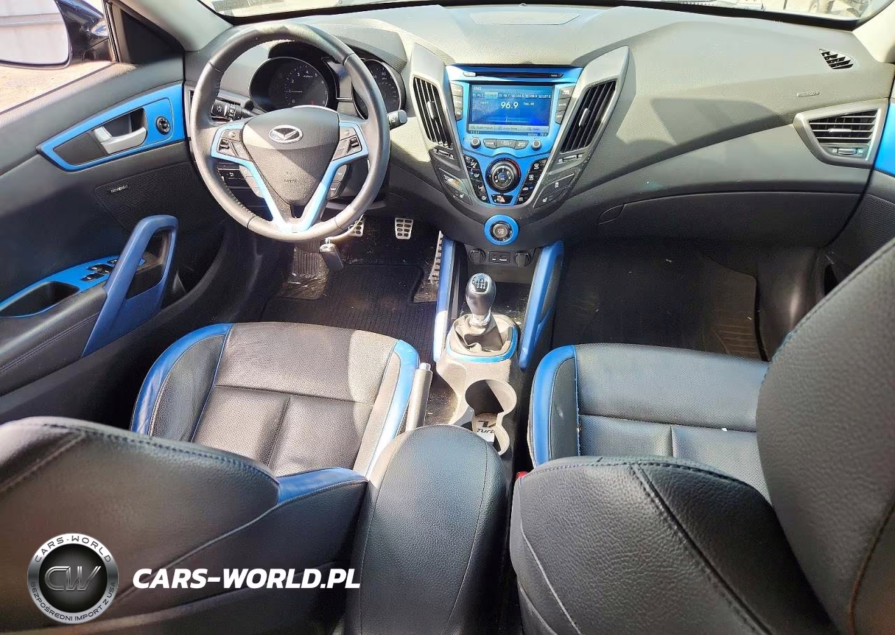 2013 Hyundai Veloster Turbo VIN:KMHTC6AE8DU125467 - 8