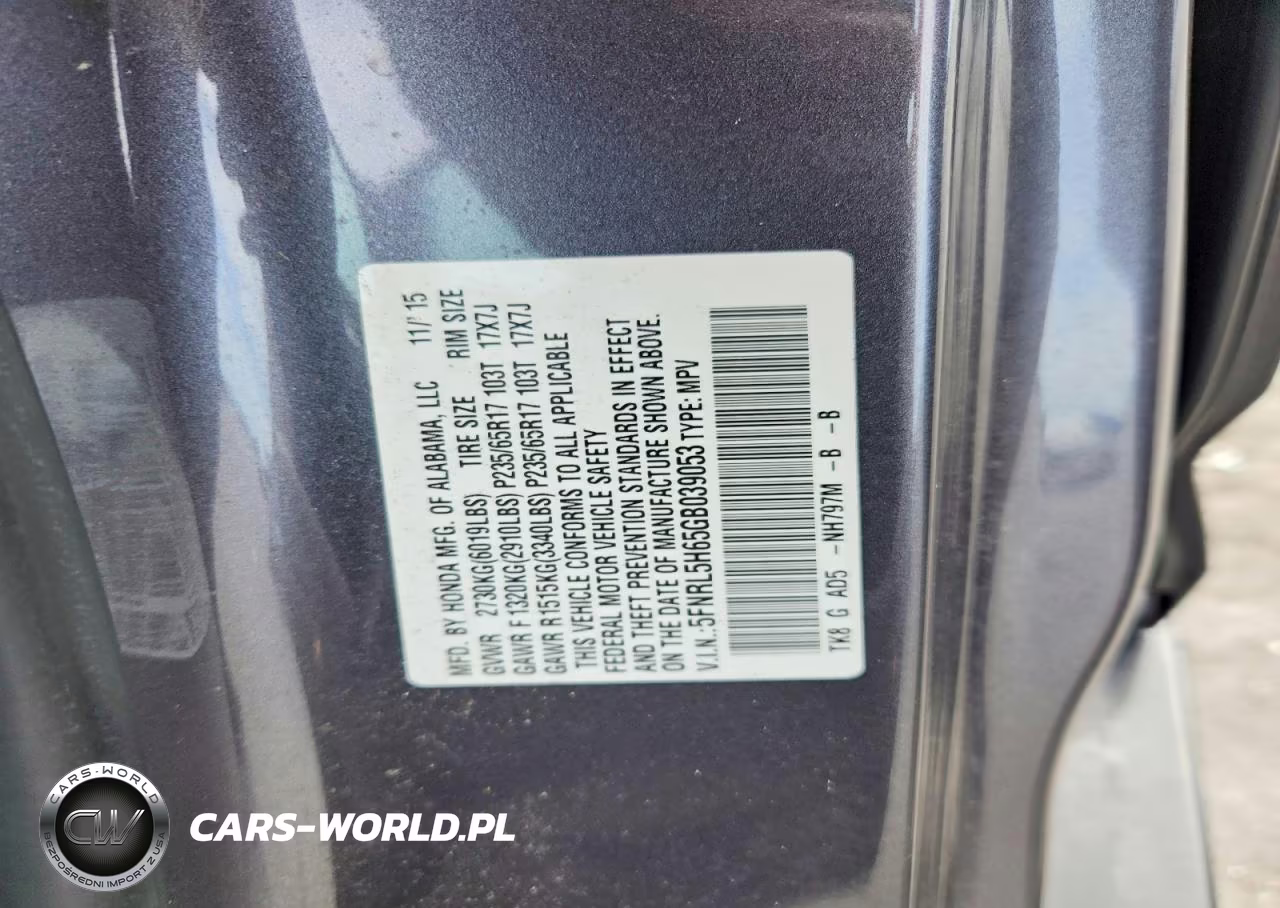 2016 Honda Odyssey Exl VIN:5FNRL5H65GB039053 - 13
