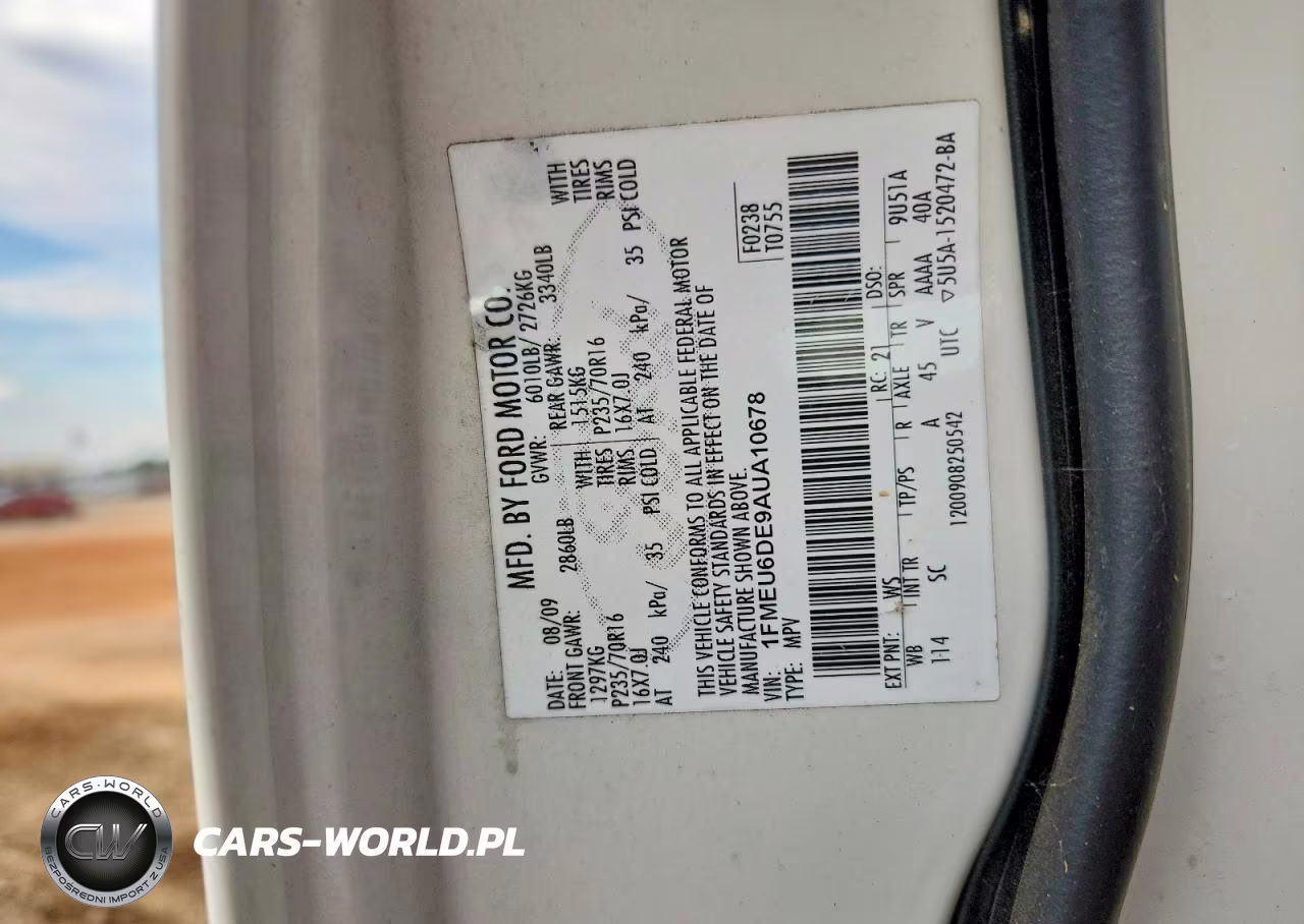 2010 Ford Explorer Xlt VIN:1FMEU6DE9AUA10678 - 13