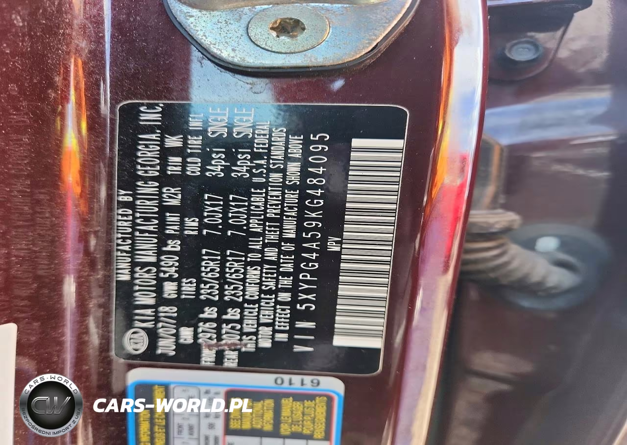 2019 Kia Sorento Lx V6 VIN:5XYPG4A59KG484095 - 13