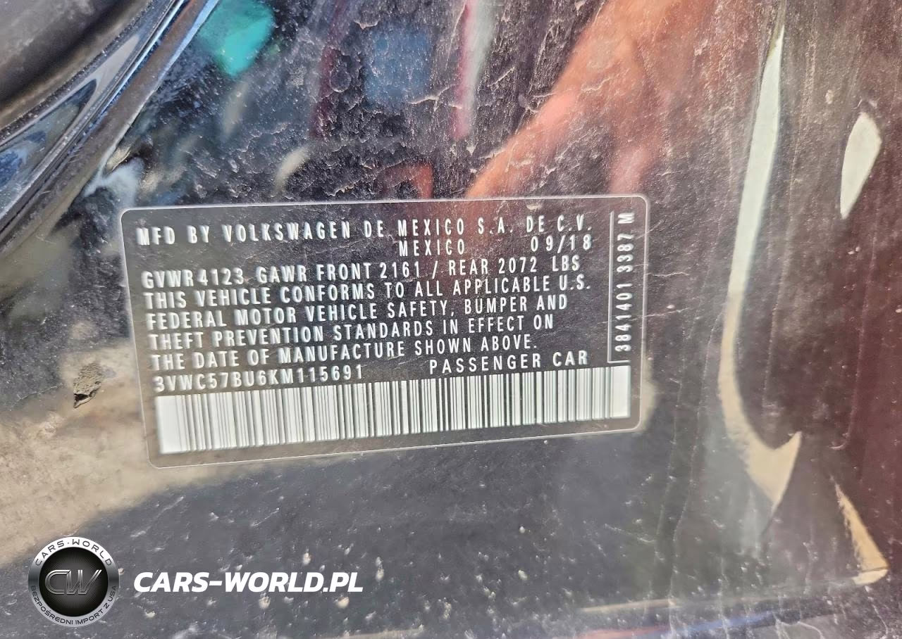 2019 Volkswagen Jetta S VIN:3VWC57BU6KM115691 - 13