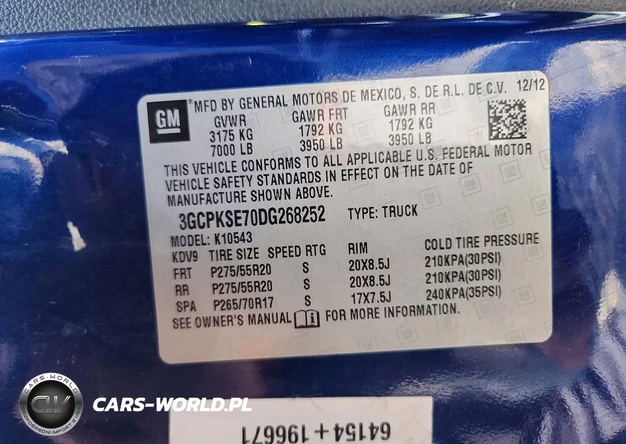 2013 Chevrolet Silverado K1500 Lt VIN:3GCPKSE70DG268252 - 12