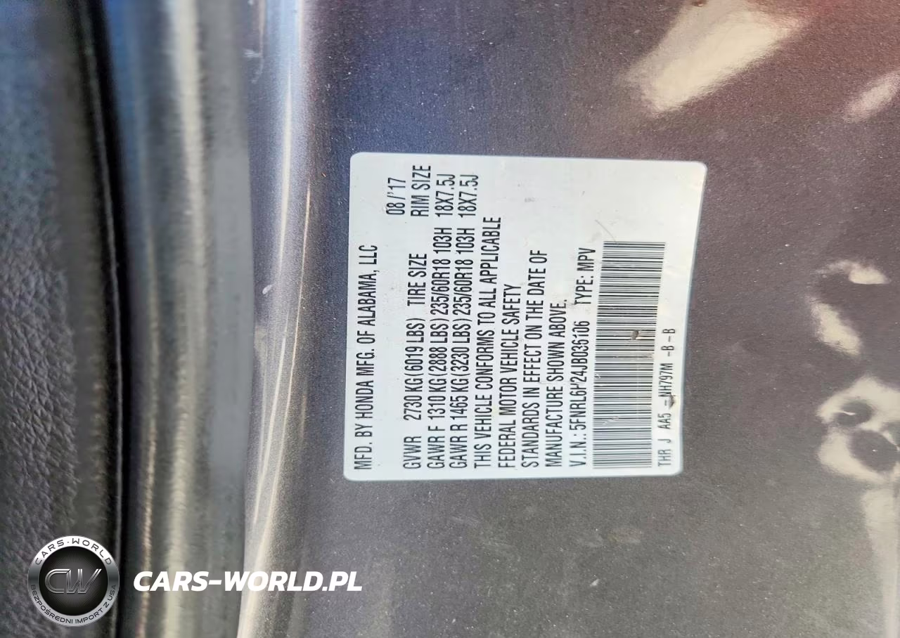 2018 Honda Odyssey Lx VIN:5FNRL6H24JB036106 - 14