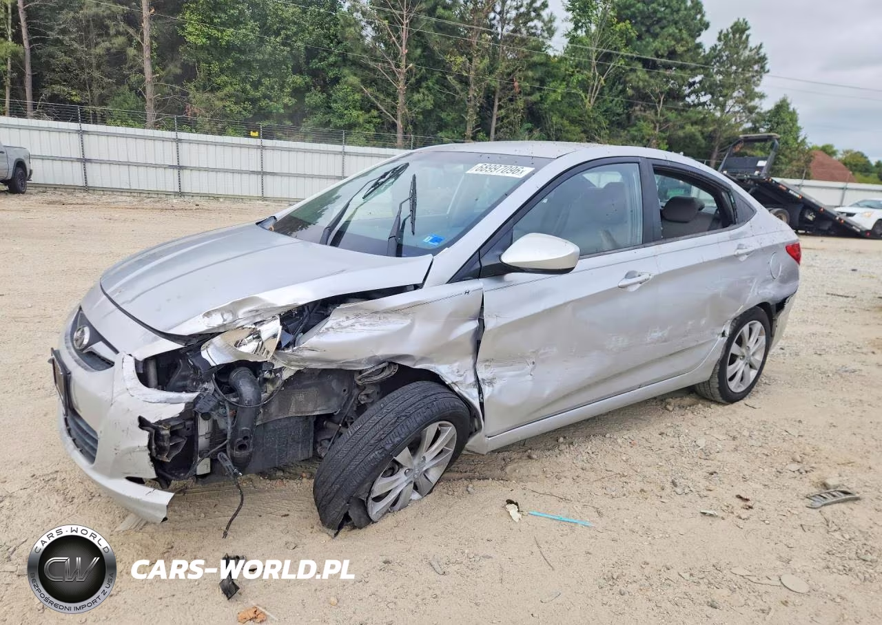2012 Hyundai Accent Gls VIN:KMHCU4AE9CU103963 - 1