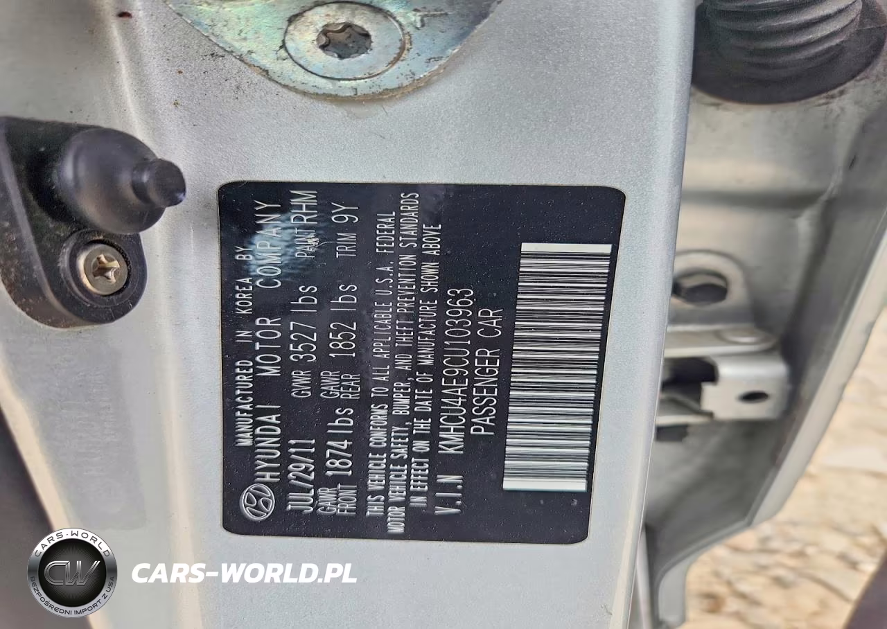 2012 Hyundai Accent Gls VIN:KMHCU4AE9CU103963 - 13