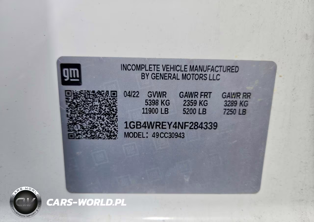 2022 Chevrolet Silverado C3500 VIN:1GB4WREY4NF284339 - 12