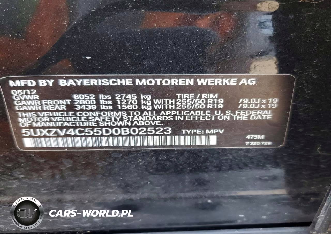 2013 BMW X5 xDrive35I VIN:5UXZV4C55D0B02523 - 13