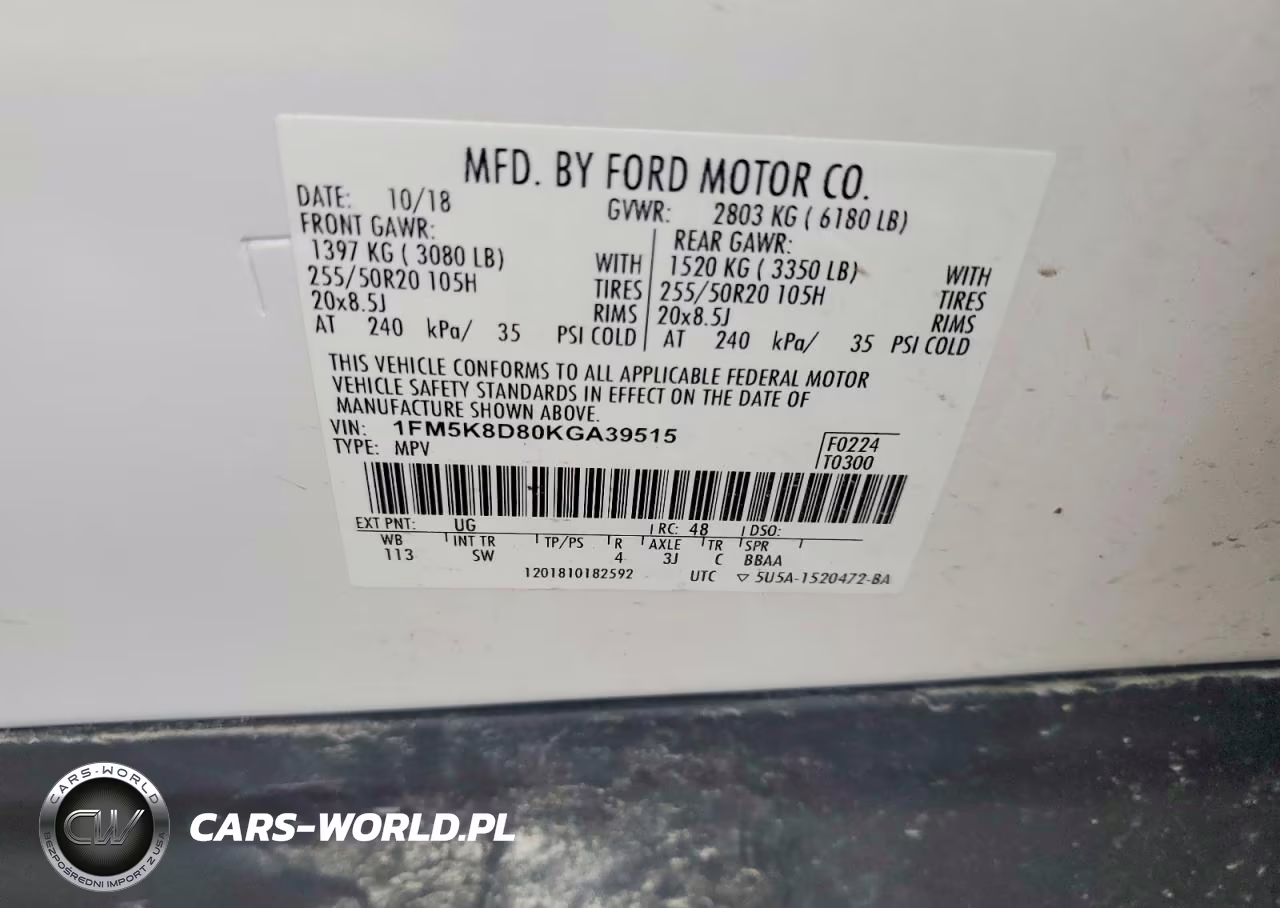 2019 Ford Explorer Xlt VIN:1FM5K8D80KGA39515 - 13