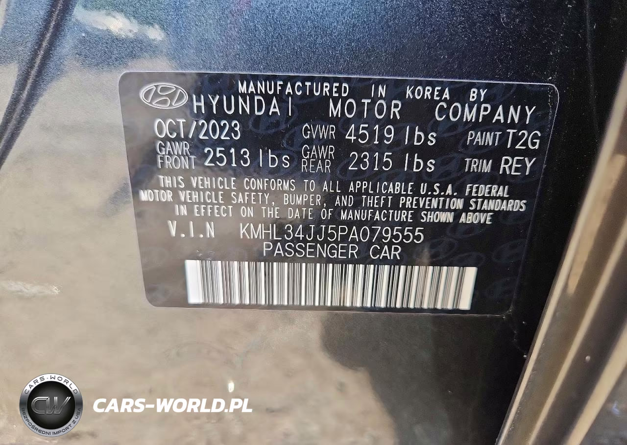 2023 Hyundai Sonata Hybrid Sel VIN:KMHL34JJ5PA079555 - 12