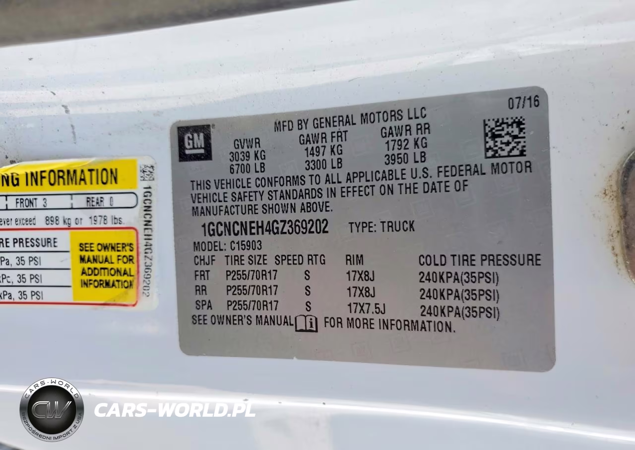 2016 Chevrolet Silverado C1500 VIN:1GCNCNEH4GZ369202 - 12
