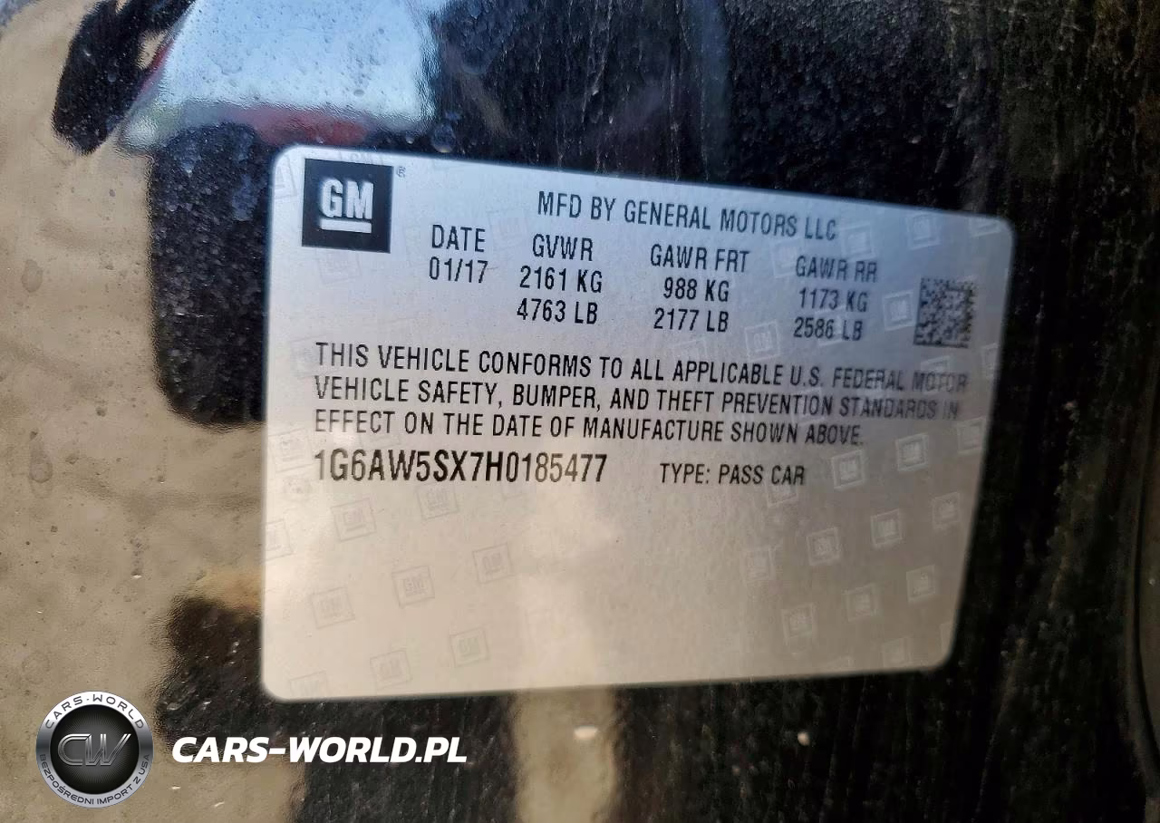 2017 Cadillac Cts VIN:1G6AW5SX7H0185477 - 12