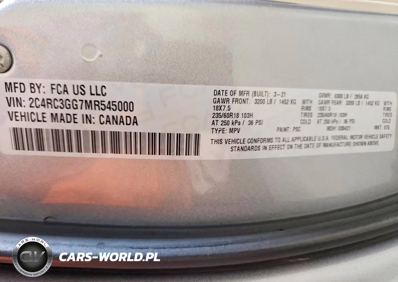 2021 Chrysler Pacifica Limited VIN:2C4RC3GG7MR545000 - 13