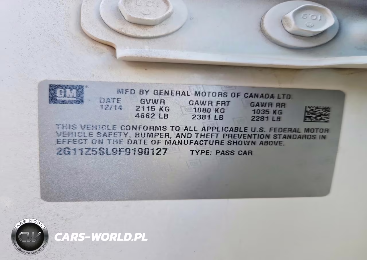 2015 Chevrolet Impala Ls VIN:2G11Z5SL9F9190127 - 12