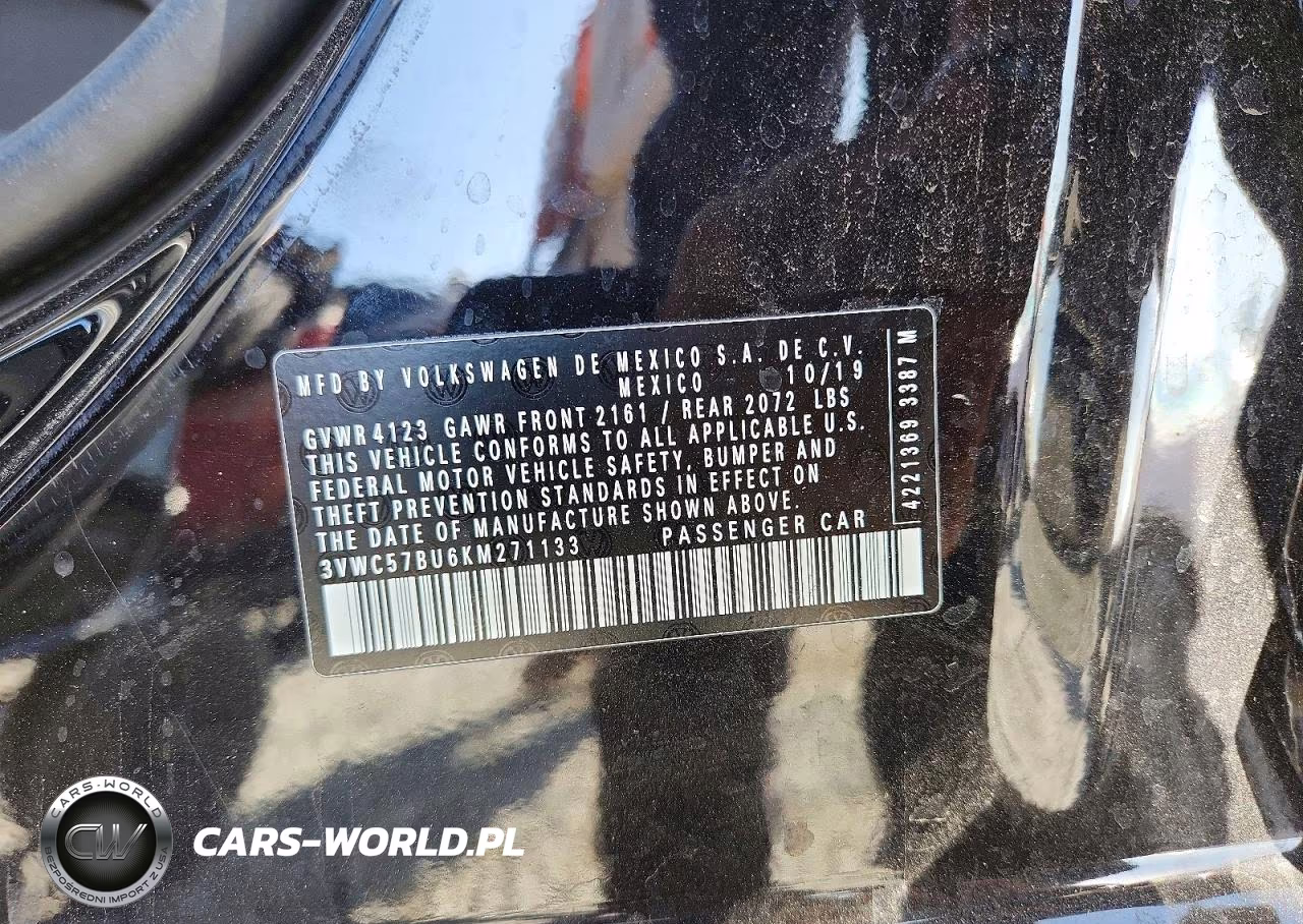 2019 Volkswagen Jetta S VIN:3VWC57BU6KM271133 - 13