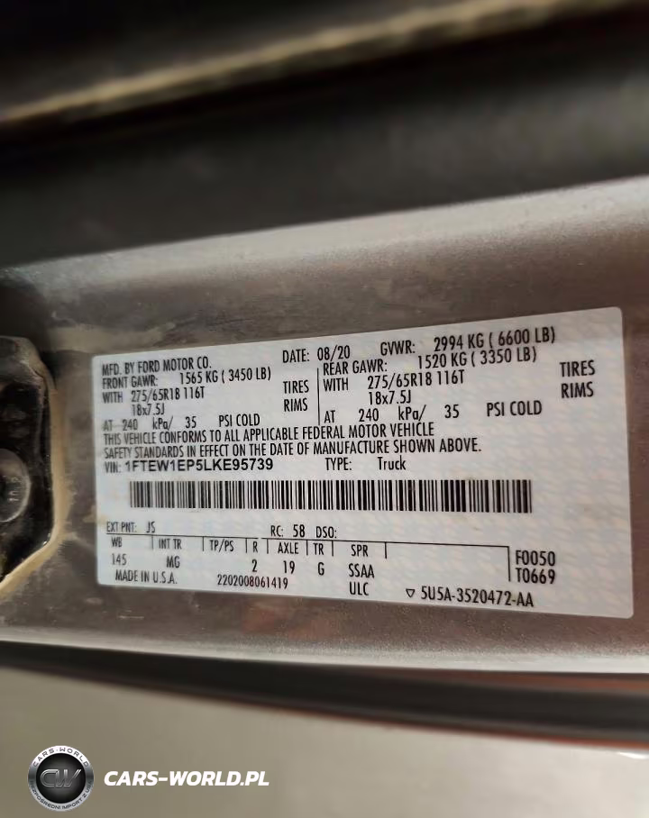 2020 Ford F150 Supercrew VIN:1FTEW1EP5LKE95739 - 12