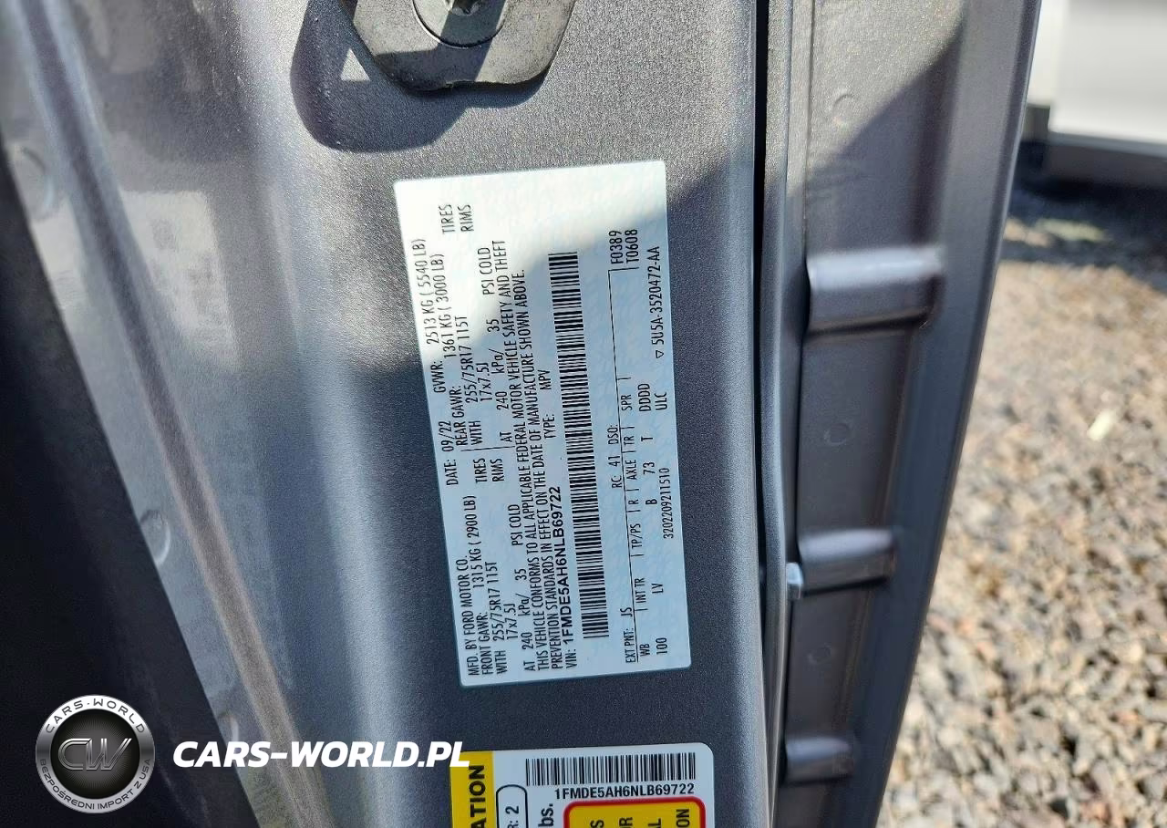 2022 Ford Bronco Base VIN:1FMDE5AH6NLB69722 - 12