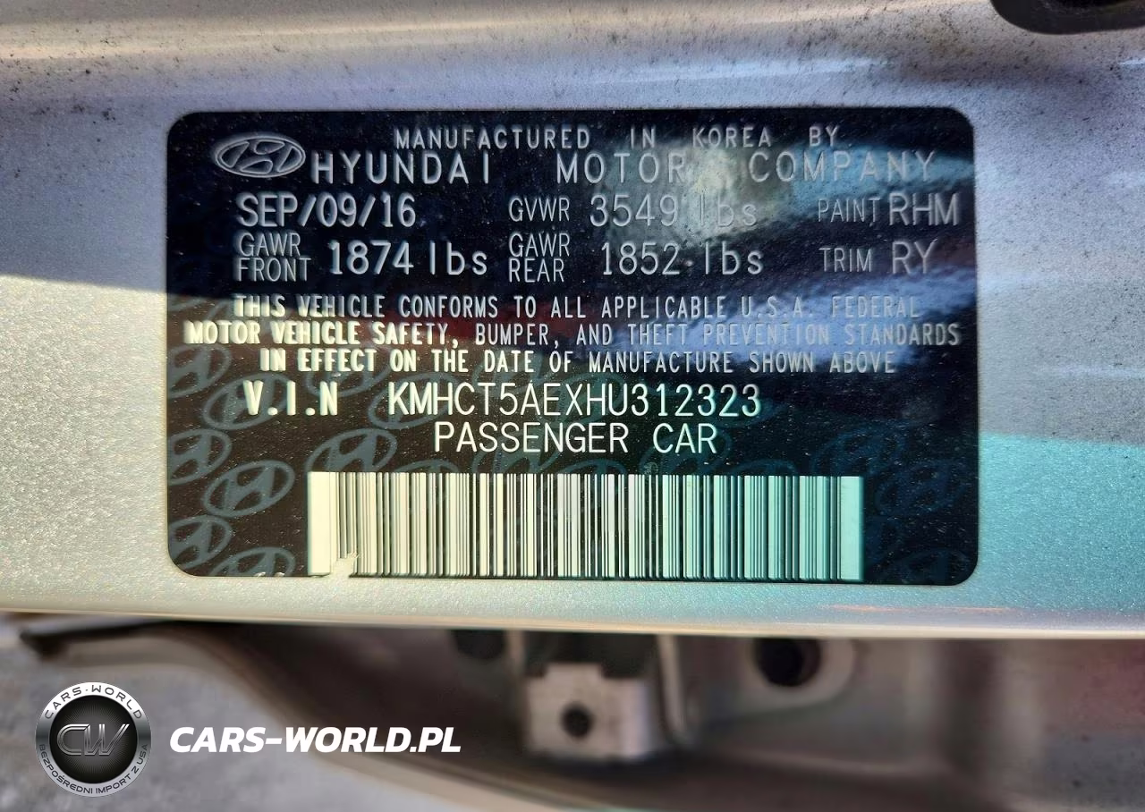 2017 Hyundai Accent Se VIN:KMHCT5AEXHU312323 - 12