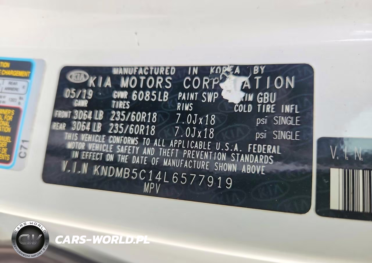 2020 Kia Sedona Ex VIN:KNDMB5C14L6577919 - 14