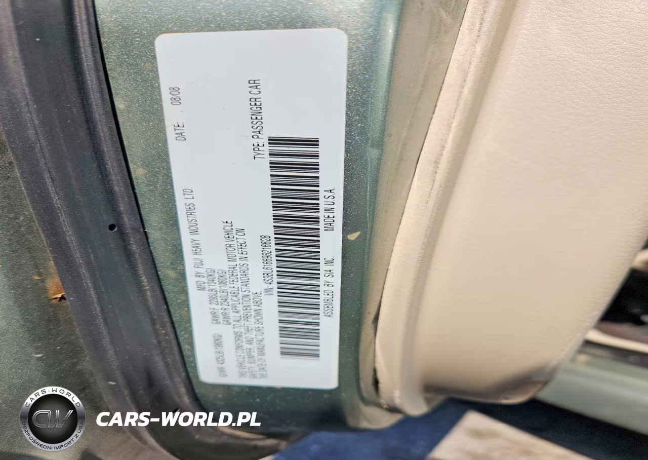 2009 Subaru Legacy 2.5I VIN:4S3BL616696216628 - 12