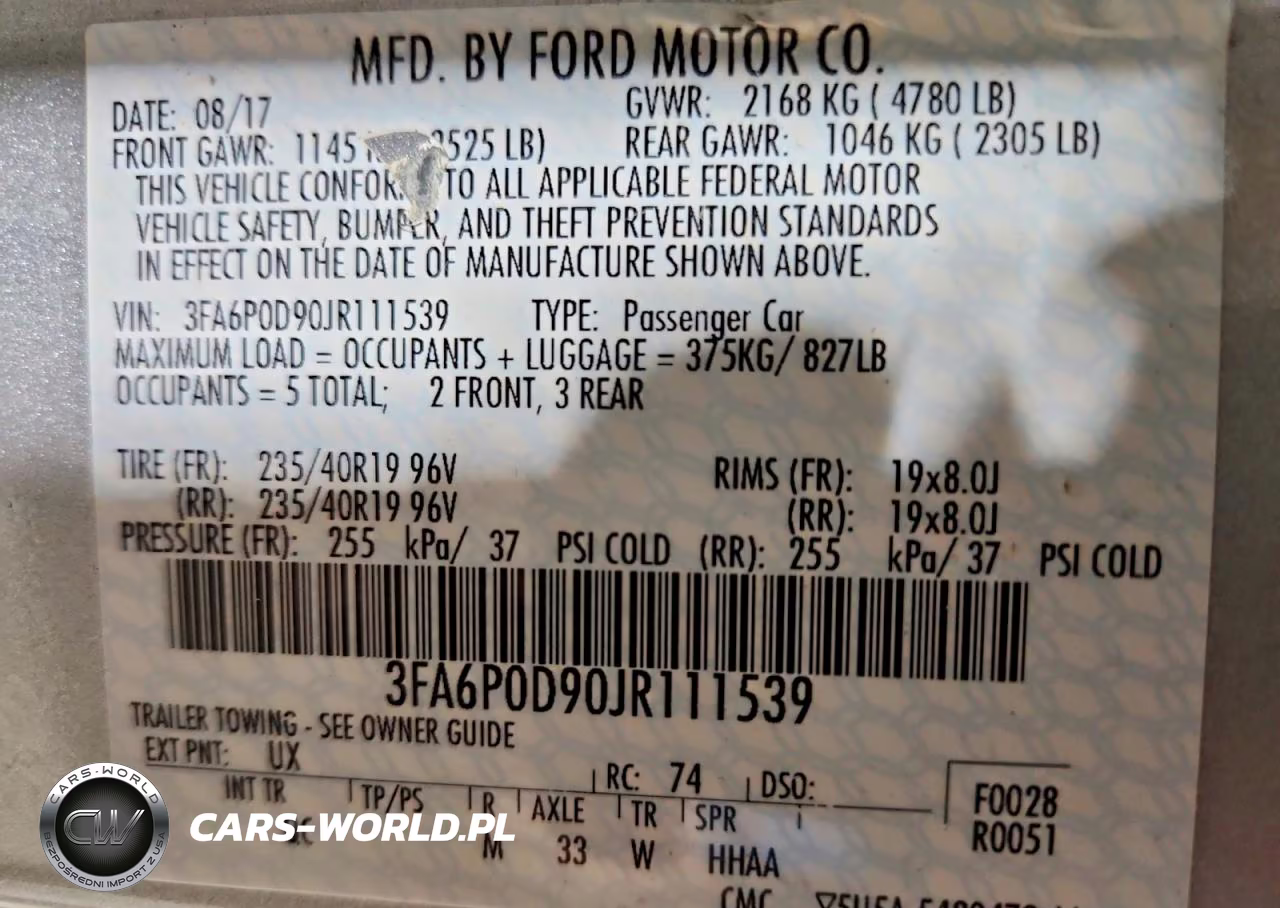 2018 Ford Fusion Titanium-Platinum VIN:3FA6P0D90JR111539 - 12