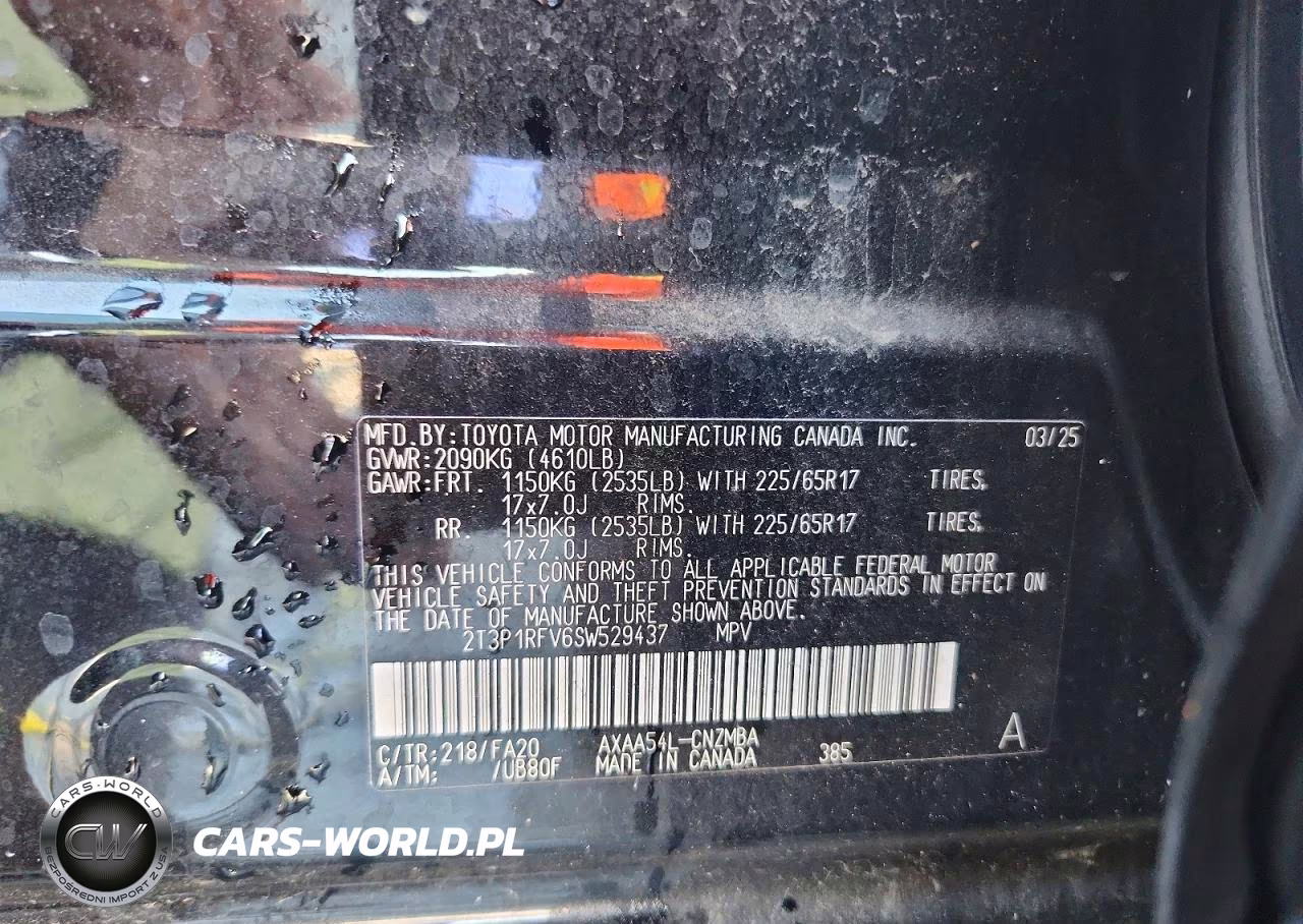 2025 Toyota Rav4 Xle VIN:2T3P1RFV6SW529437 - 13