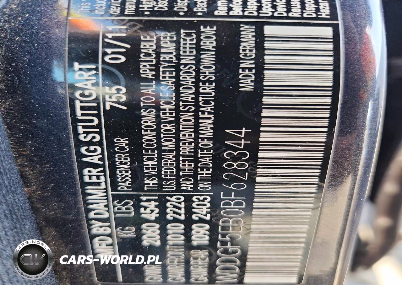 2011 Mercedes-Benz C 300 VIN:WDDGF5EB0BF628344 - 12