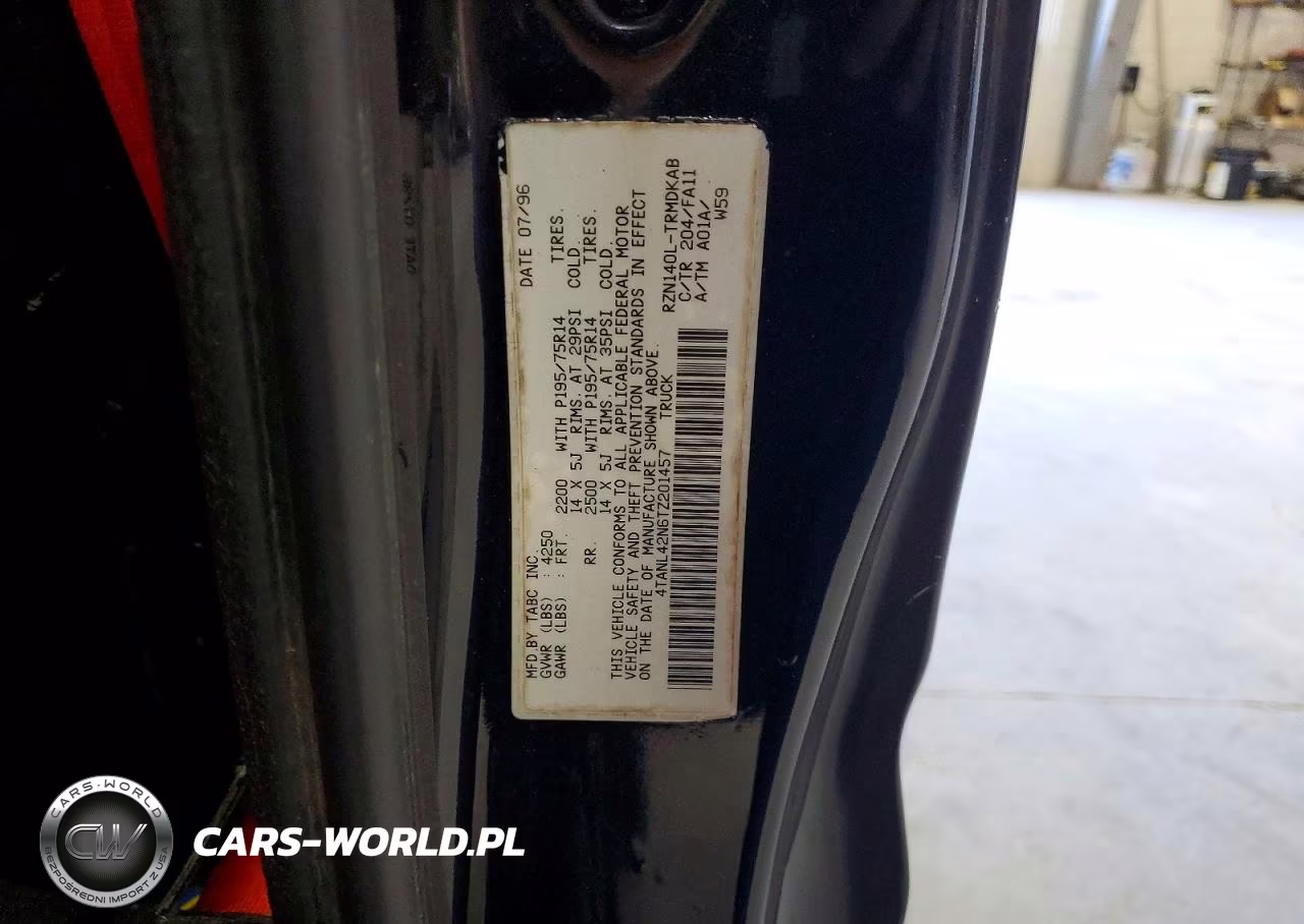 1996 Toyota Tacoma Base VIN:4TANL42N6TZ201457 - 12