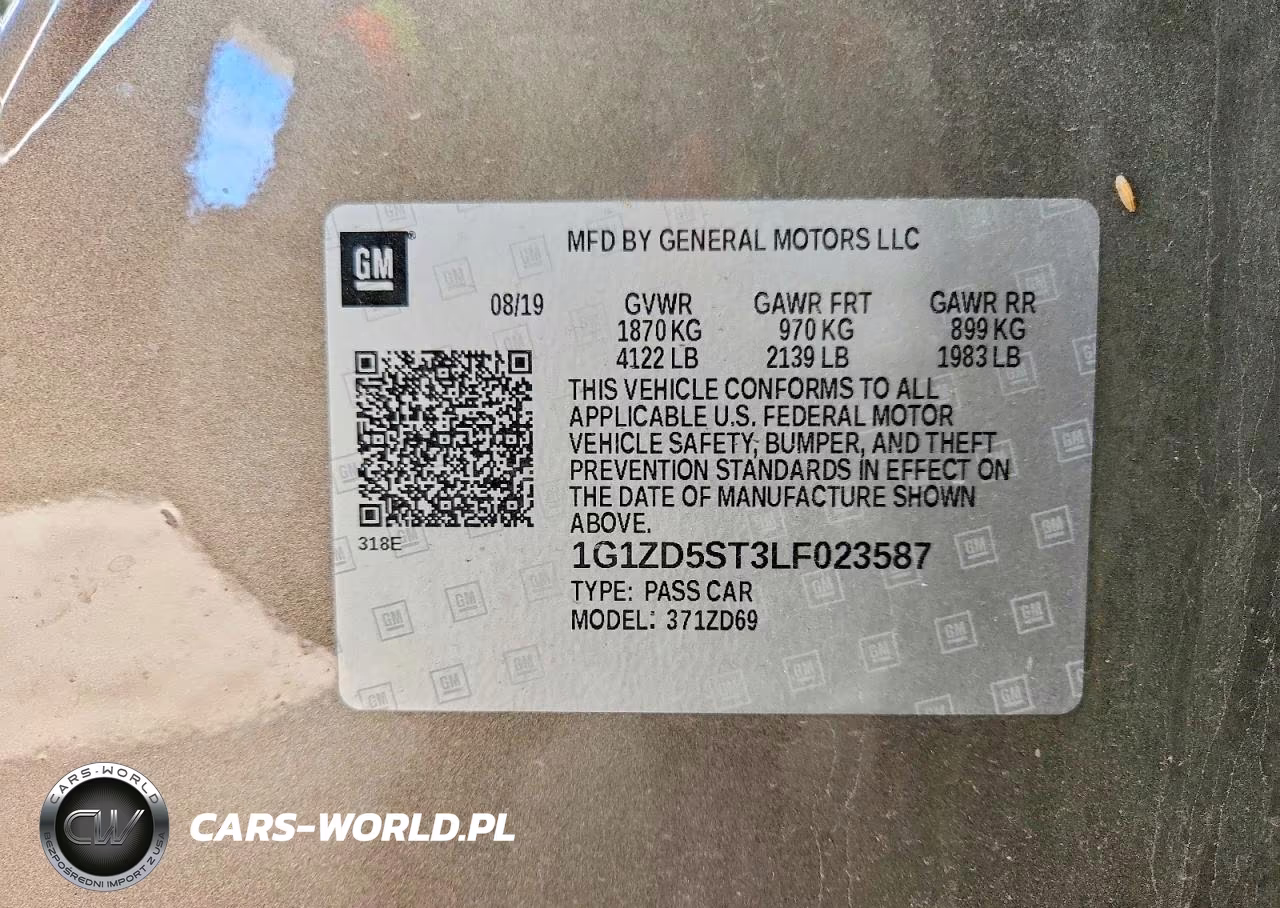 2020 Chevrolet Malibu Lt VIN:1G1ZD5ST3LF023587 - 12