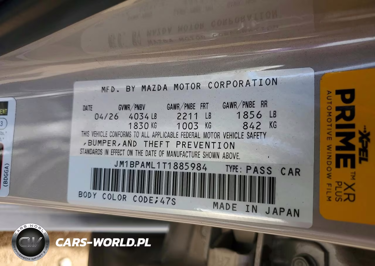 2026 Mazda 3 Premium VIN:JM1BPAML1T1885984 - 12