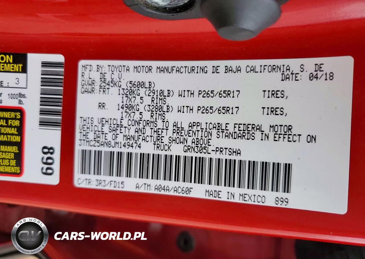 2018 Toyota Tacoma Trd Sport VIN:3TMCZ5AN8JM149474 - 12