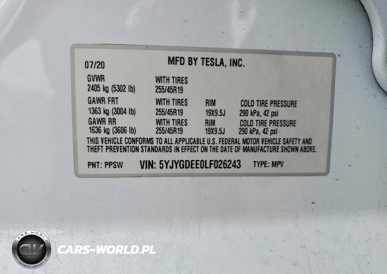 2020 Tesla Model Y VIN:5YJYGDEE0LF026243 - 12