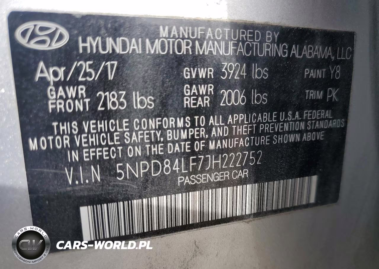 2018 Hyundai Elantra Sel VIN:5NPD84LF7JH222752 - 12
