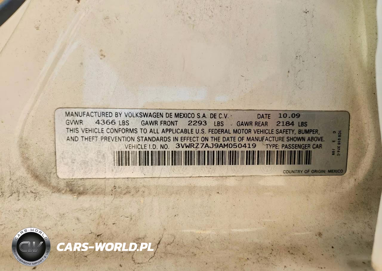 2010 Volkswagen Jetta Se VIN:3VWRZ7AJ9AM050419 - 12