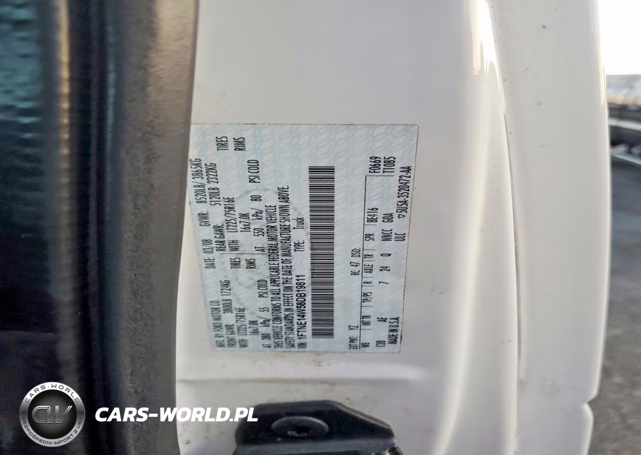 2008 Ford Econoline E150 Van VIN:1FTNE14W58DB19811 - 13