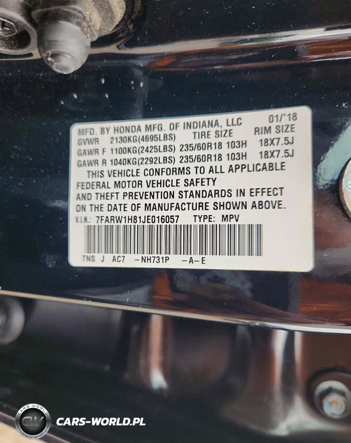 2018 Honda Cr-V Exl VIN:7FARW1H81JE016057 - 12