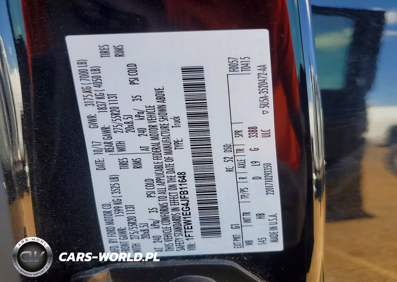 2018 Ford F150 VIN:1FTEW1EG4JFB11648 - 13
