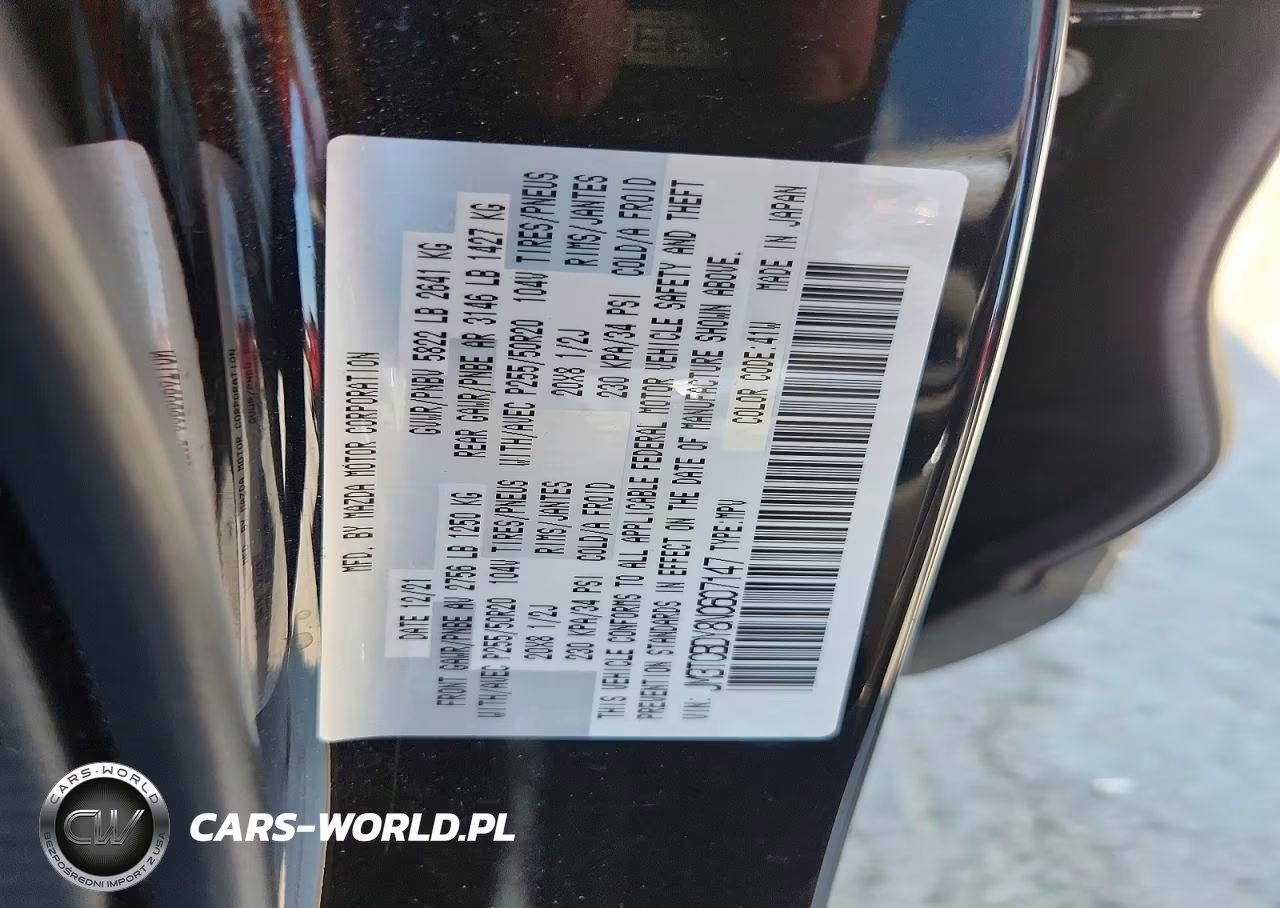 2022 Mazda Cx-9 Grand Touring VIN:JM3TCBDY8N0607147 - 13