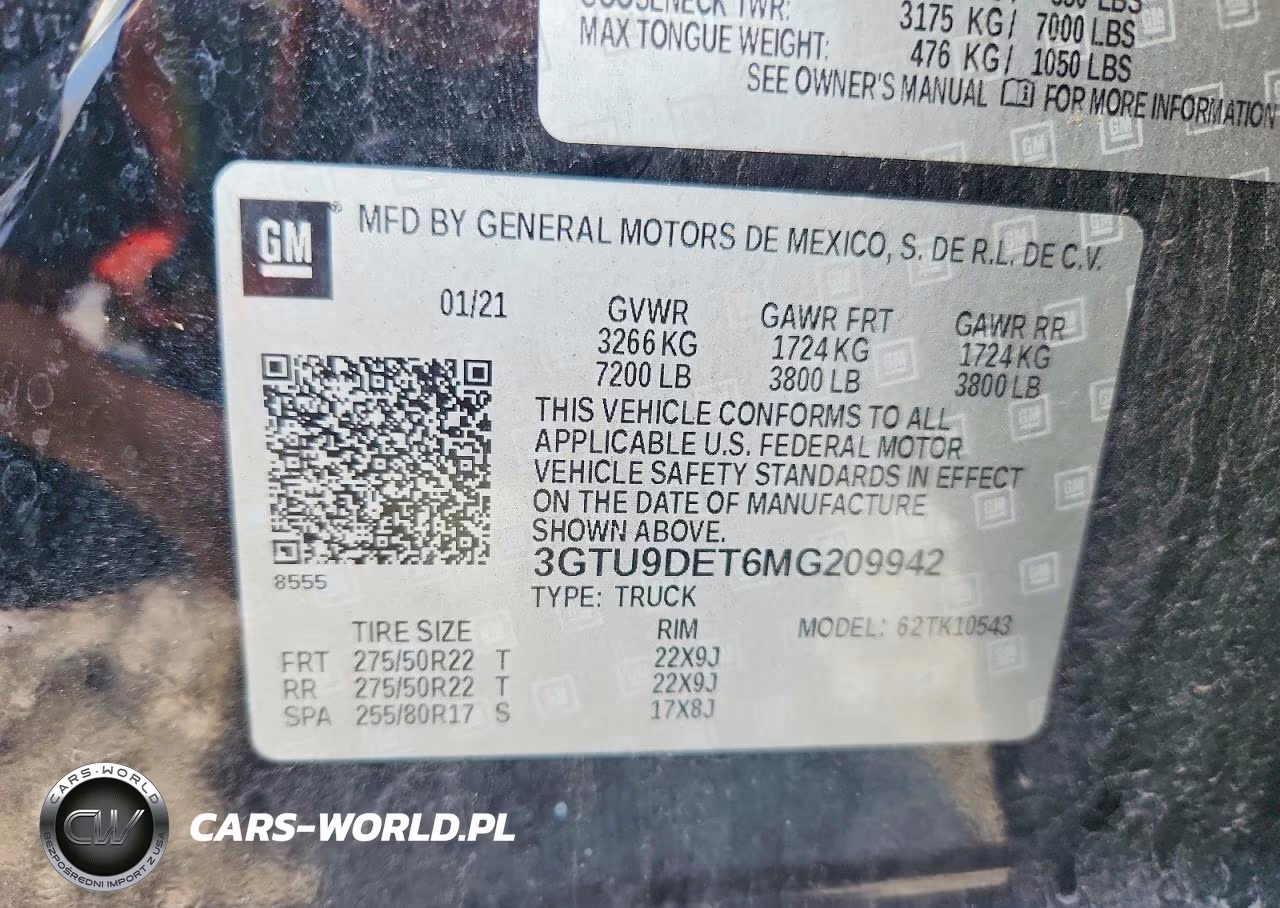 2021 GMC Sierra K1500 Slt VIN:3GTU9DET6MG209942 - 12