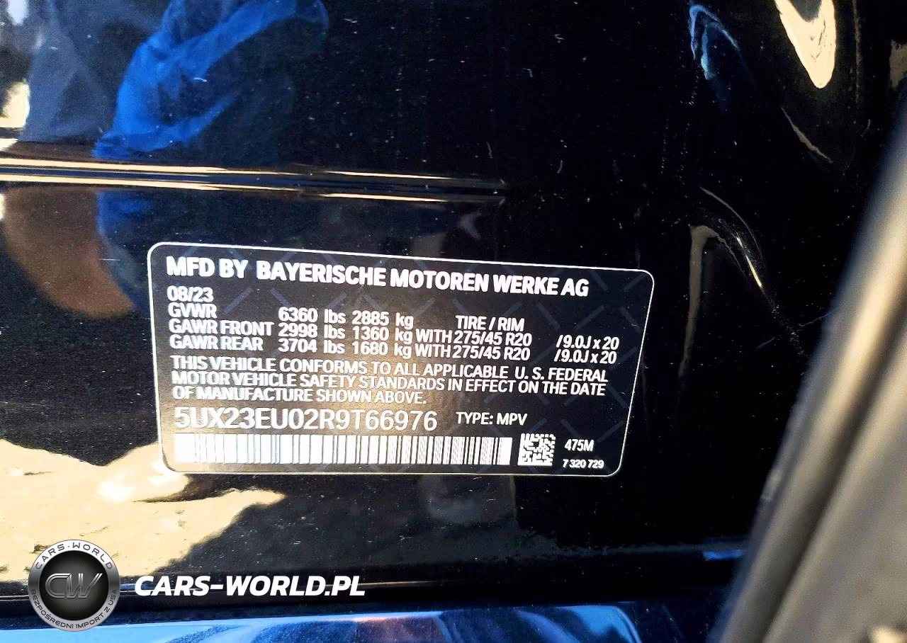 2024 BMW X5 xDrive40I VIN:5UX23EU02R9T66976 - 13